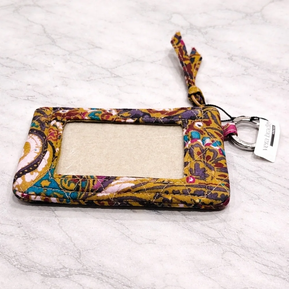 Vera Bradley Colorful Patterned Keychain Wallet boho NWT